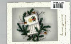 W6948 Kreidach Landpoststempel, Weihnachten, Neujahr Landpost KEINE AK