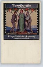 Providentia , sign. W.R. Versicherung Künstlerkarte