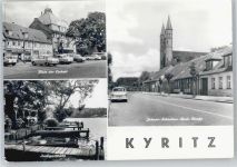 16866 O1910 Kyritz , Prignitz - Platz der Einheit, Inselgaststätte, Johann-Sebastian-Bach-Straße