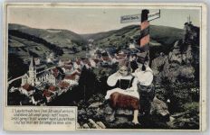 78730 W7233 Lauterbach , Schwarzw - Spruch , Kinder in Tracht