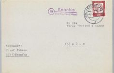W5582 Kennfus Landpoststempel Landpost KEINE AK