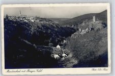 54531 W5562 Manderscheid , Eifel - Blick auf Burgen