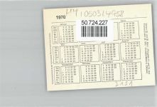 49692 W4598 Elsten KEINE AK Mühlenbetrieb, Futtermittel, Landhandel Vaske-Thölking K.G., Kalender