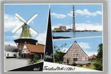 21723 W2161 Twielenfleth , Kr Stade - Windmühle