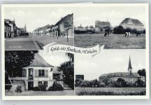 47665 W4176 Sonsbeck - Hochstraße, Kirche, Schule, Forsthaus Winkel, Kloster St. Gerebernus
