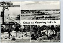 17255 O2084 Wesenberg , Meckl - Großer Labussee, Strandcafe, Jugendherberge, Gesamtansicht