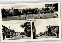 07629 O6530 Hermsdorf , Thür - Schwimmbad, Ernst-Thälmann-Straße, Josef-Stalin-Straße