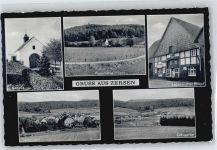 31840 W3253 Zersen - Kapelle, Pappmühle, Geschäft Lebensmittel Haupt