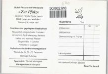 76829 W6740 Nußdorf , Pfalz - Hotel, Restaurant Zur Pfalz