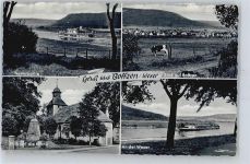 37691 W3474 Boffzen - Kirche, Weser, Schiff