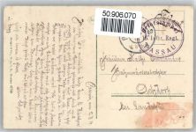 94032 W8390 Hals , Niederbay Gebrauchsspuren Blick zur Burgruine