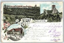 75385 W7264 Zavelstein - Ruine, Gasthof Lamm, Teilansicht