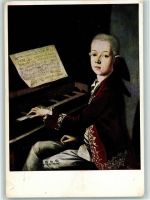 Mozart am Klavier - Gemälde von Helbling Mozart, W. A.