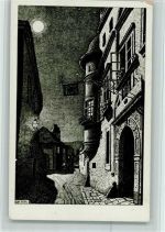 3601 Dürnstein Künstlerkarte Gasse sign. Ulf Seidl