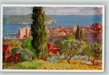 Dubrovnik Ragusa Künstlerkarte Teilansicht
