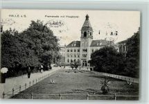 O4002 Halle (Saale) Promenade mit Hauptpost Postamt