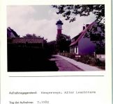 26486 W2946 Wangerooge , Nordseebad FOTO KEINE AK Alter Leuchtturm Foto montiert auf Karton
