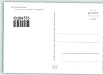 94522 W8357 Wallersdorf , Niederbay Gebrauchsspuren Rückseite mit Abschürfungen und Kleberesten