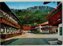 83671 W8174 Benediktbeuern - Dorfstraße und Benediktenwand