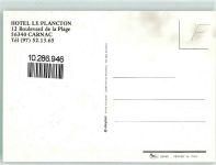 56340 Carnac - Hotel Le Plancton