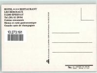 51200 Epernay - Hotel Restaurant Les Berceaux