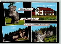 96260 W8628 Kleinziegenfeld - Gästehaus Zöllner Rückseite mit Abschürfungen bzw Kleberesten