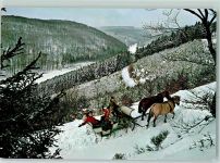 Schlittenfahrt im Hochsauerland AK Pferdeschlitten