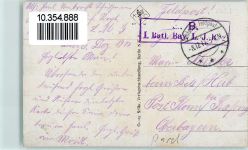 Libau Liepaja 1917 - Zollamt Schiff Feldpost WK I