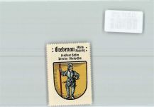 36323 W6325 Grebenau , Hess Vignette Wappen Kaffee HAG