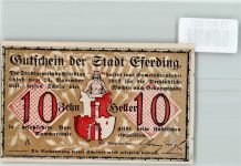 4070 Eferding 1919 KEINE AK Zehn Heller Gutschein