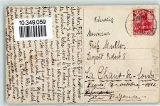 08280 O9400 Aue , Sachs 1912 Karte beschädigt