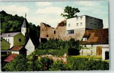 75172 W7530 Dillweißenstein - Partie an der Kirche mit Jugendherberge
