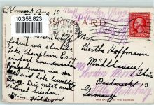 Montreal 1912 Karte beschädigt Dampfschiff Vermont