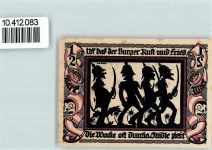 08371 O9610 Glauchau - Notgeld Scherenschnitt