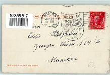 Boston 1906 Karte beschädigt Schlacht von Lexington Uniform Ort lt. Stempel