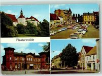 03238 O7980 Finsterwalde - Auto Schloss Markt Bahnhof Ernst Thälmann Straße
