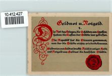 99195 O5101 Großrudestedt - Notgeld