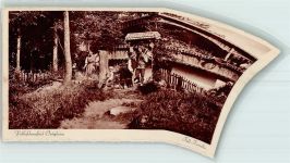 76470 W7556 Ötigheim - Volksschauspiel Tell Familie Scan verzogen