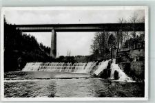 83607 W8150 Holzkirchen , Oberbay - Mangfallbrücke Wasserfall