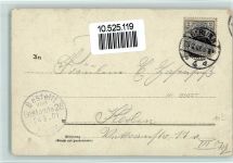 Tanzstunde 1902 AK Fächer Gebrauchsspuren