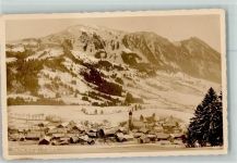 87549 W8977 Rettenberg , Oberallgäu - Ortsansicht Winteraufnahme