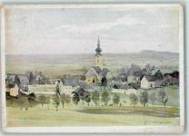 4060 Leonding Künstlerkarte Heimatwerk Oberdonau Kartenfolge VI Aquarell sign F. X. Weidinger