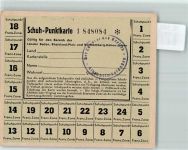 Schuh-Punktkarte französisch bestzten Zone - Politik Ausweis