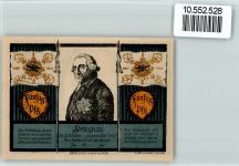 Striegau Strzegom Notgeld - Friedrich der Große Adel Friedrich der Große
