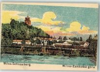 Wilna Vilnius Lithographie Schlossberg