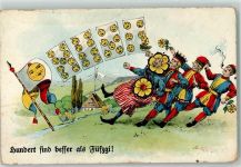 Hundert sich besser ls fünfzig Verlag Künzli Nr. 1816 Kartenspiel Gebrauchsspuren