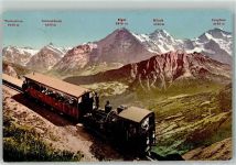 Schynige Platte Bahn Eisenbahn Zahnradbahn 1910