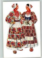 Tracht Petrinja sign. Vladimir Kirin Trachten Kroatien Künstlerkarte