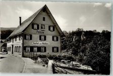 76596 W7564 Gausbach Foto AK Gasthaus Waldhorn Pension