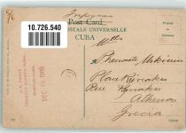 Havanna La Habana Foto AK Tabak Kinder Briefmarke Bildseite